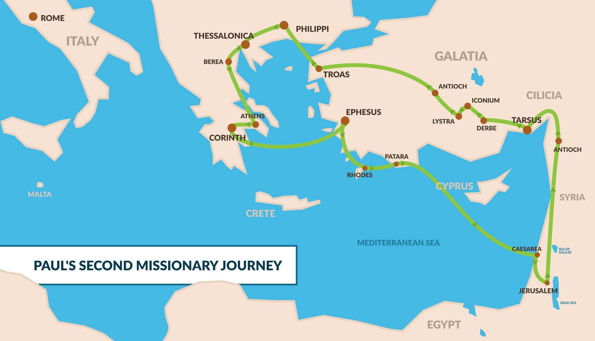 pauls-second-missionary-journey