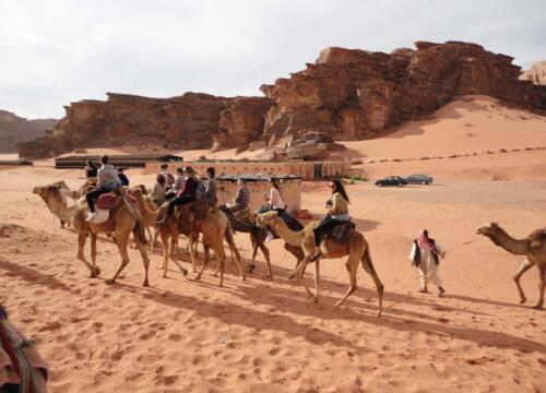 Feb 2012 Camel ride in Wadi Rum